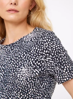 Monochrome Mark Making Print Slim Fit T-Shirt24