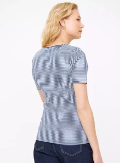 Navy Stripe Slim Fit T-Shirt 26