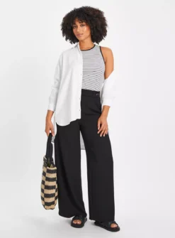 White Ribbed Stripe Vest Top 16 7 White Ribbed Stripe Vest Top 16 -Fit In Dress Sales tuc143905405 White R Z002A