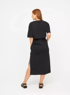 MATERNITY Black Nursing T-Shirt Dress 18