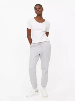 Grey Stripe Short Sleeve Henley T-Shirt 26 -Fit In Dress Sales tuc143963867 Grey R Z002A