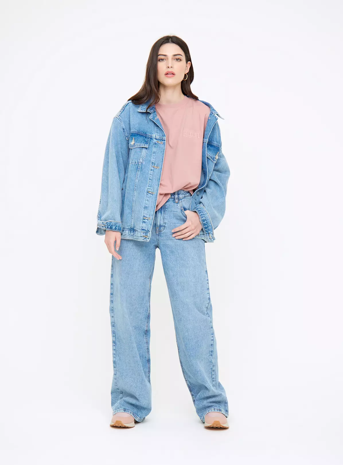 Dusky Pink Malibu Boxy T-Shirt 12 1 Dusky Pink Malibu Boxy T-Shirt 12