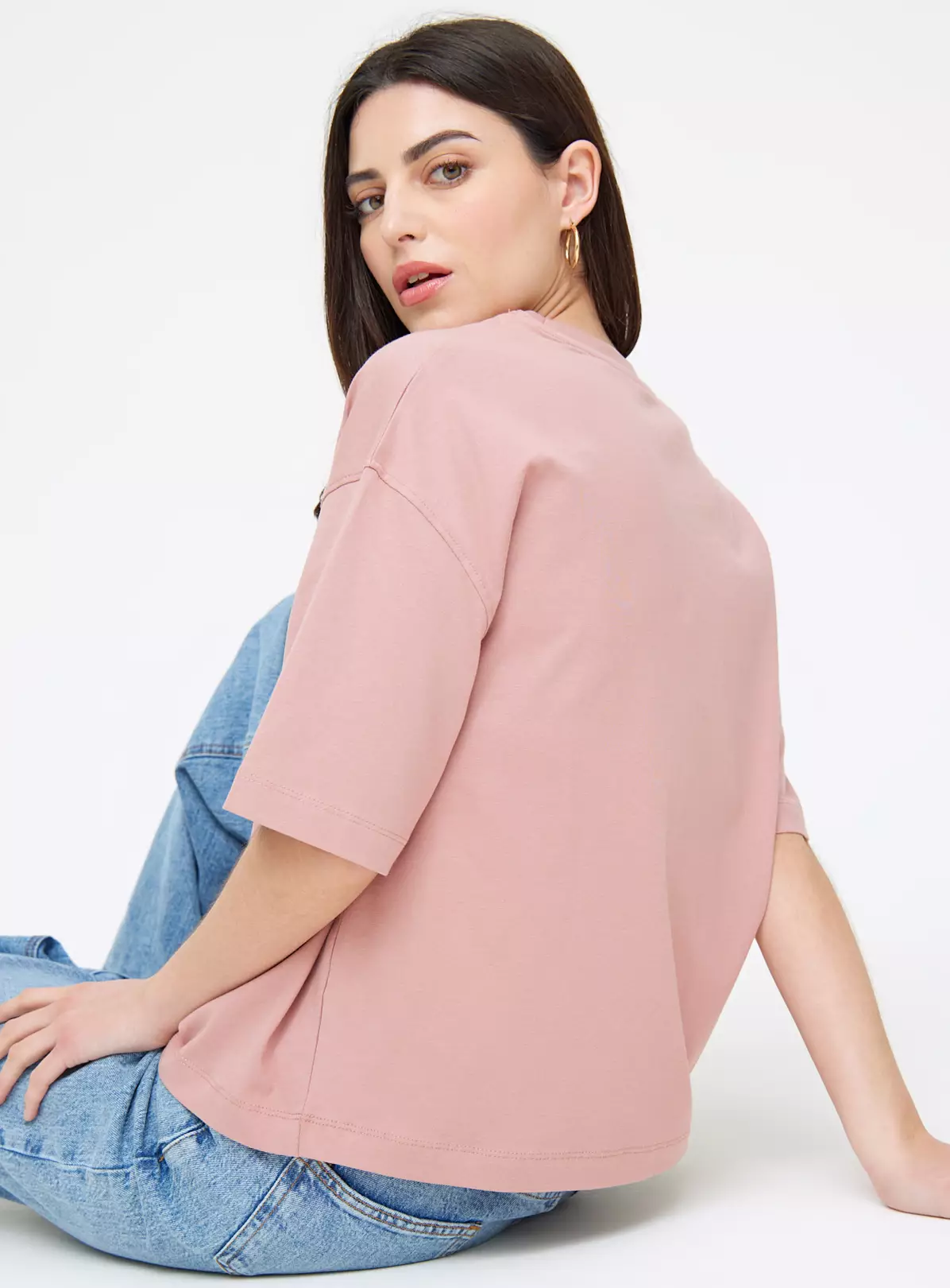 Dusky Pink Malibu Boxy T-Shirt 12 4 Dusky Pink Malibu Boxy T-Shirt 12 - Image 4