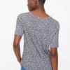 Grey Floral Print Relaxed T-Shirt 8