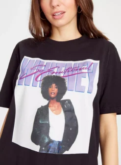 Black Whitney Graphic T-ShirtM -Fit In Dress Sales tuc143974179 Black R Z003A