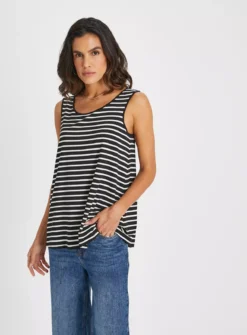 Mono Stripe Longline Vest Top 10 -Fit In Dress Sales tuc143981838 Mono R Z001A 1