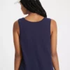 Navy Relaxed Fit Slub Vest Top 20