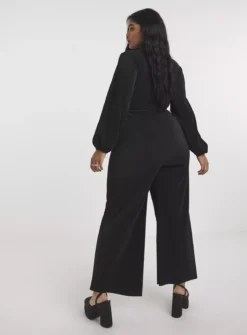 SIMPLY BE Black Wrap Jumpsuit With Belt 32 8 SIMPLY BE Black Wrap Jumpsuit With Belt 32 -Fit In Dress Sales tuc144028627 Black R Z002A