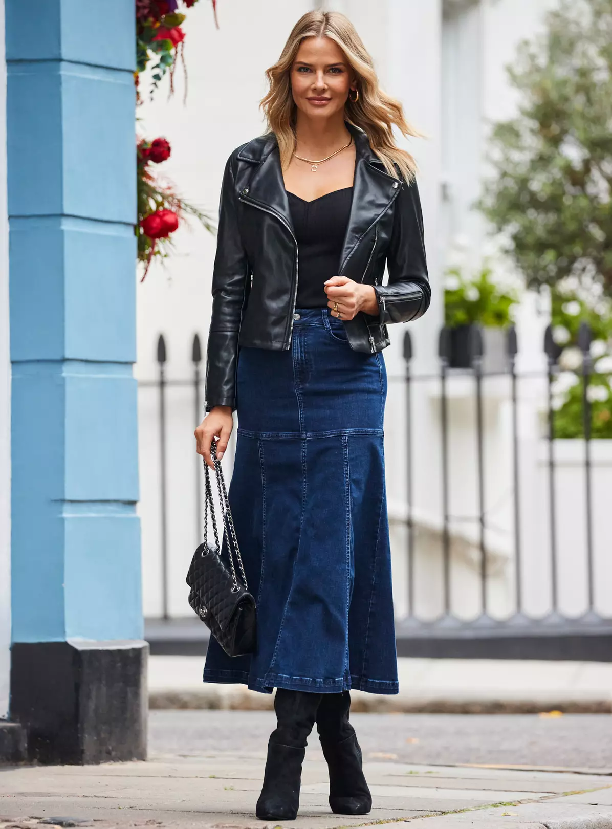 SOSANDAR Panelled Skirt With Fullness 20 4 SOSANDAR Panelled Skirt With Fullness 20 - Image 4