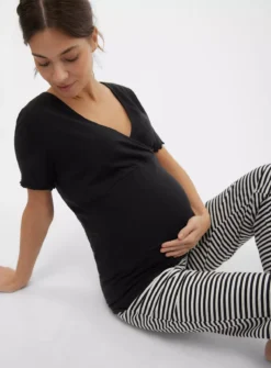 MAMALICIOUS Holly Tess Short Sleeve Jersey Pyjamas Set M -Fit In Dress Sales tuc144035114 Multi20Coloured R Z005A 1