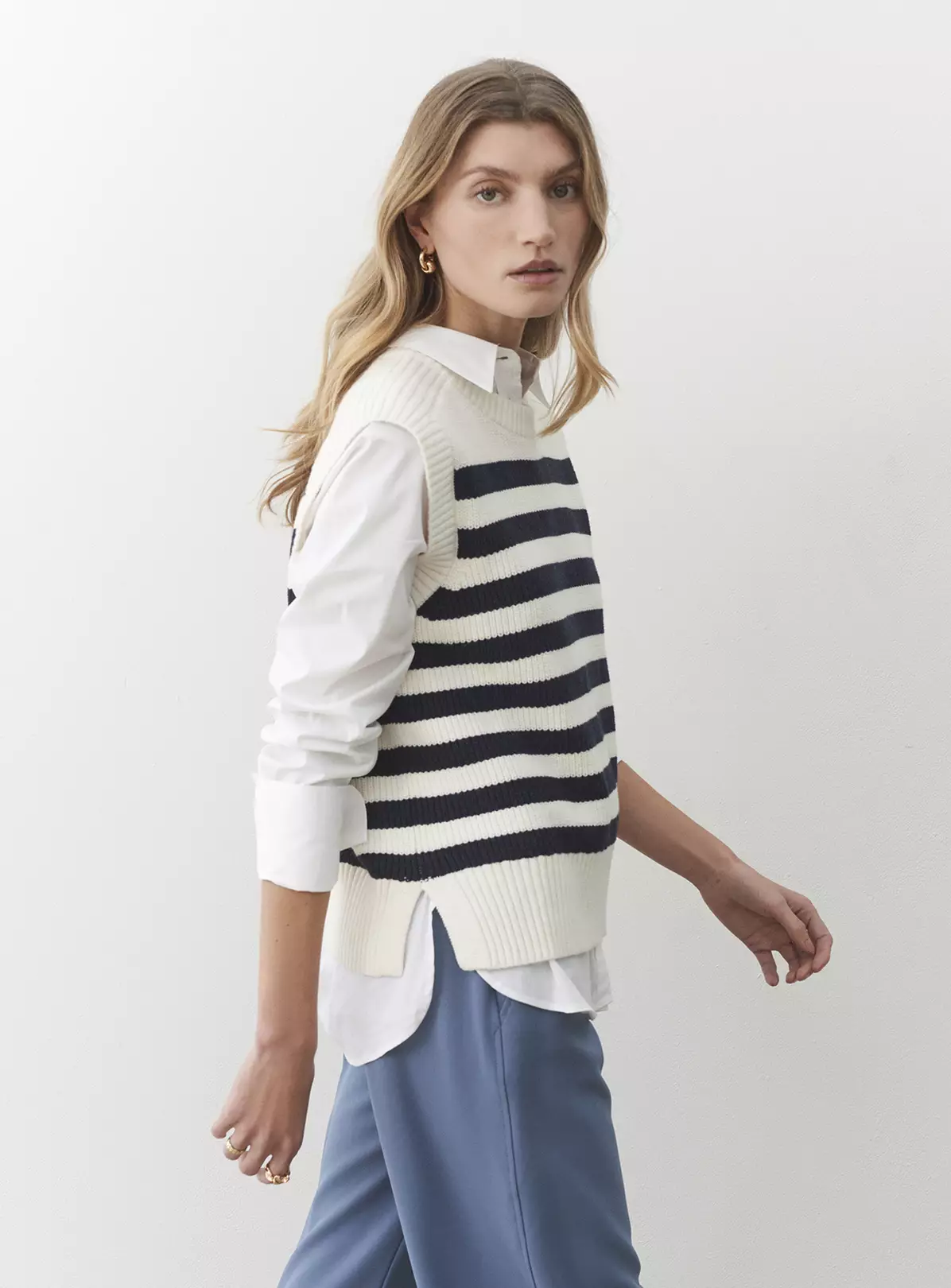 FINERY Lexi Stripe Vest 16 2 FINERY Lexi Stripe Vest 16 - Image 2