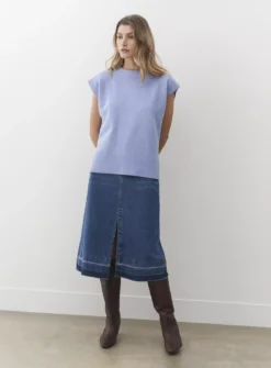 FINERY Ava Knitted Vest 10 11 FINERY Ava Knitted Vest 10 -Fit In Dress Sales tuc144050251 Blue R Z004A 1