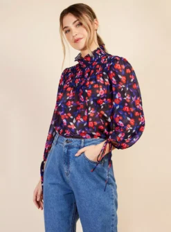VOGUE WILLIAMS Floral Top 12 9 VOGUE WILLIAMS Floral Top 12 -Fit In Dress Sales tuc144057209 Blue R Z001A