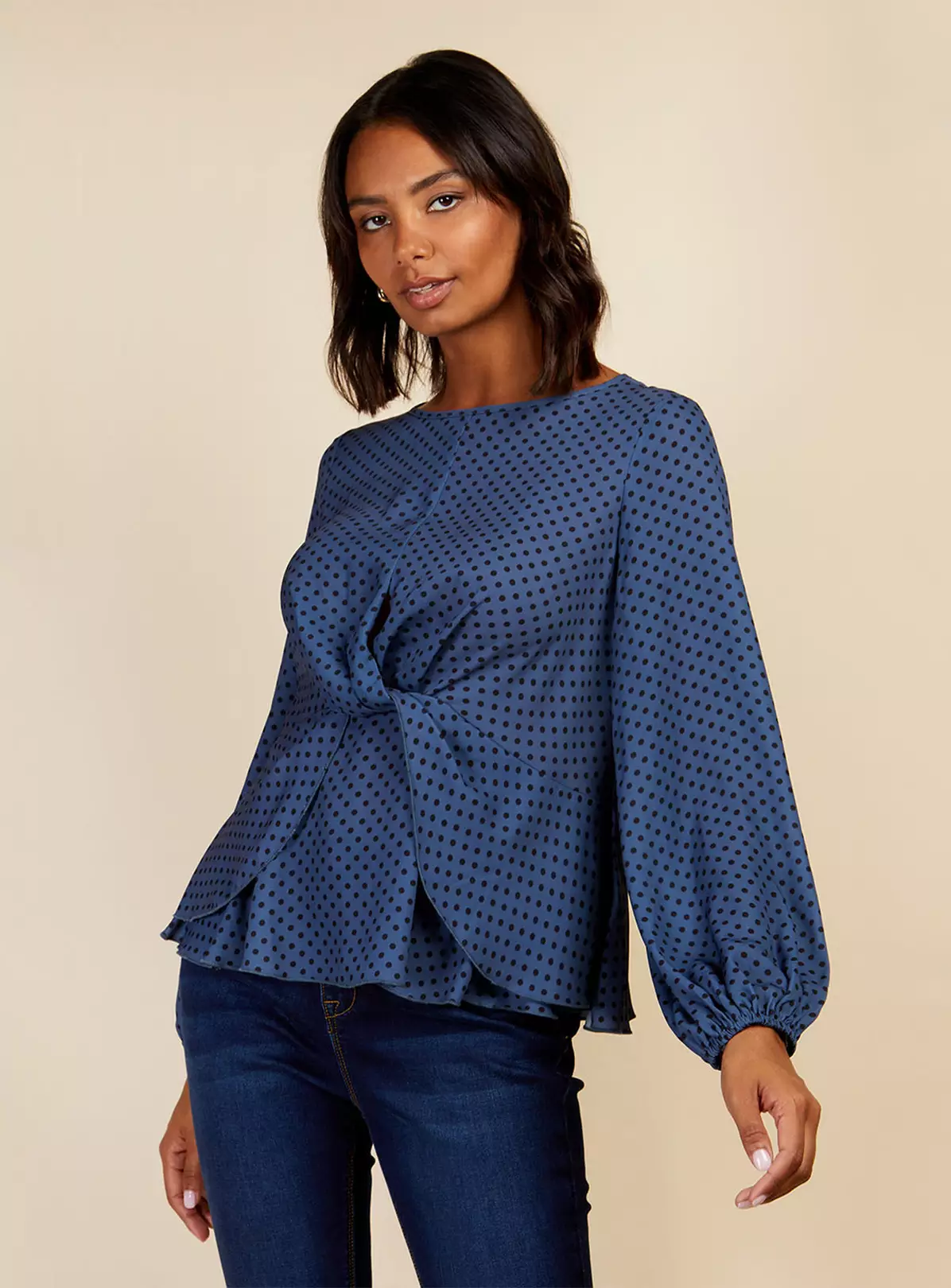 VOGUE WILLIAMS Blue Spot Top 16 1 VOGUE WILLIAMS Blue Spot Top 16