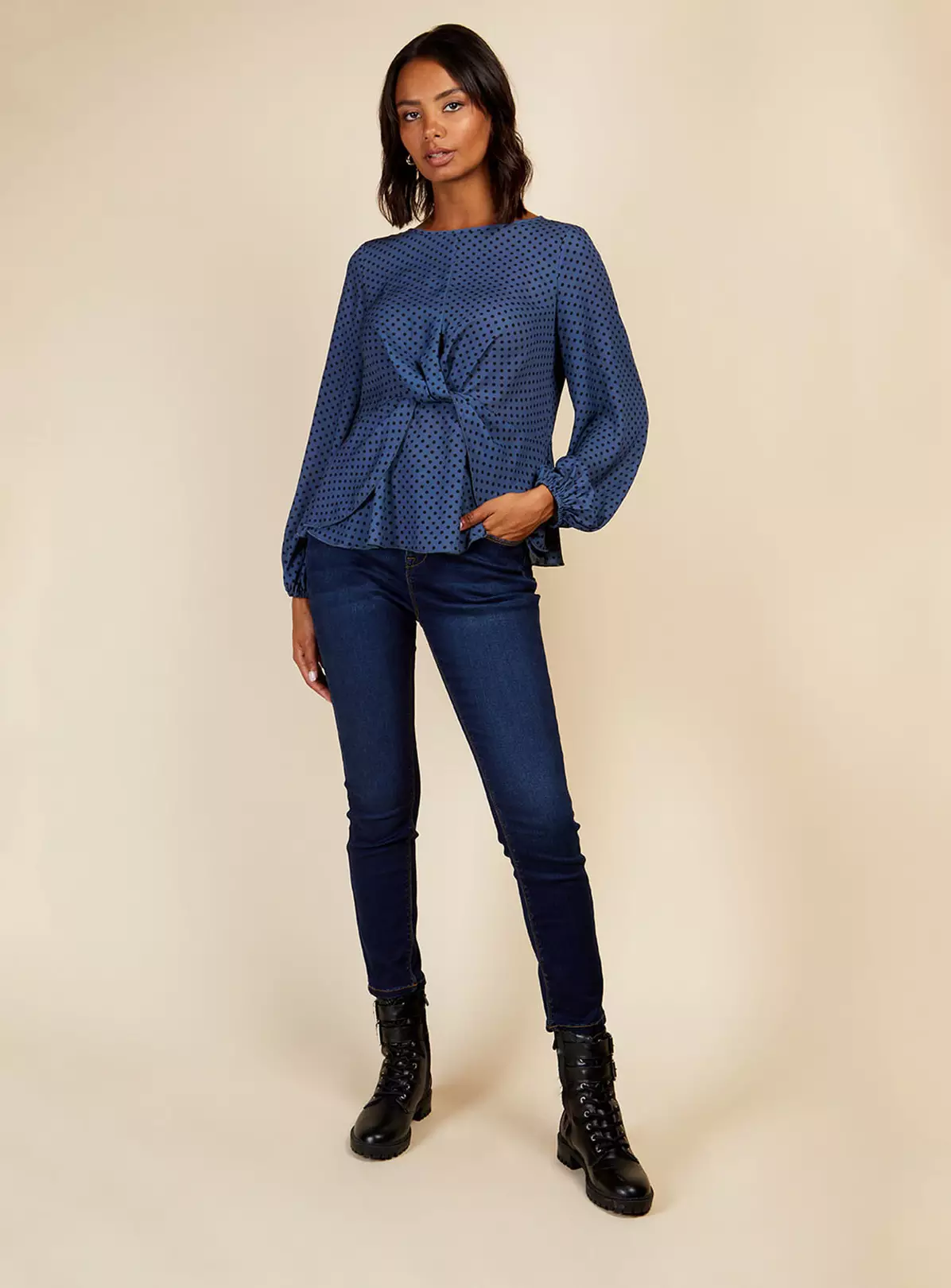 VOGUE WILLIAMS Blue Spot Top 16 2 VOGUE WILLIAMS Blue Spot Top 16 - Image 2