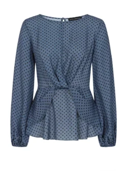 VOGUE WILLIAMS Blue Spot Top 16 9 VOGUE WILLIAMS Blue Spot Top 16 -Fit In Dress Sales tuc144059634 Blue R Z003A