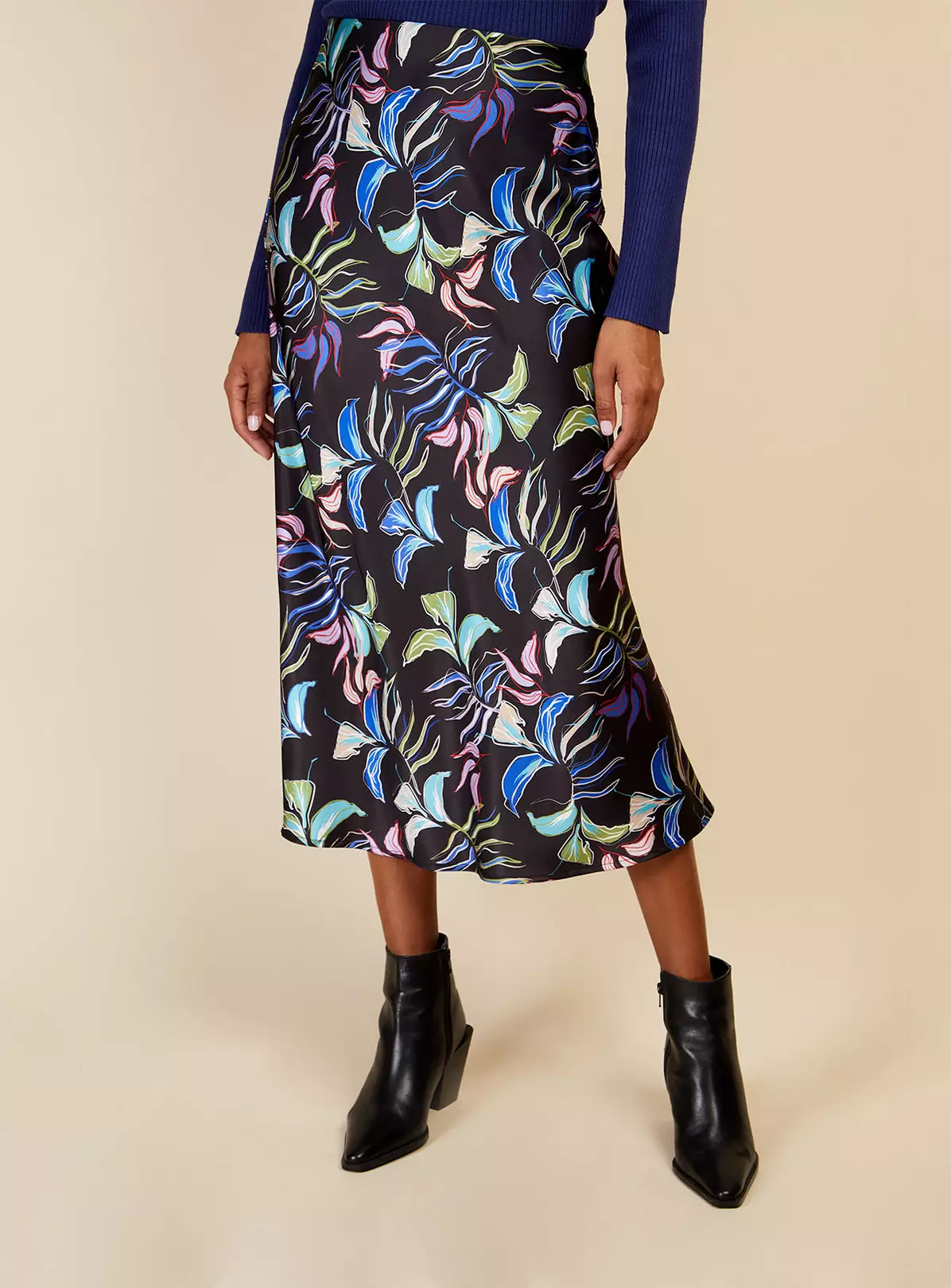 VOGUE WILLIAMS Leaf Midi Skirt 14 6 VOGUE WILLIAMS Leaf Midi Skirt 14 - Image 6