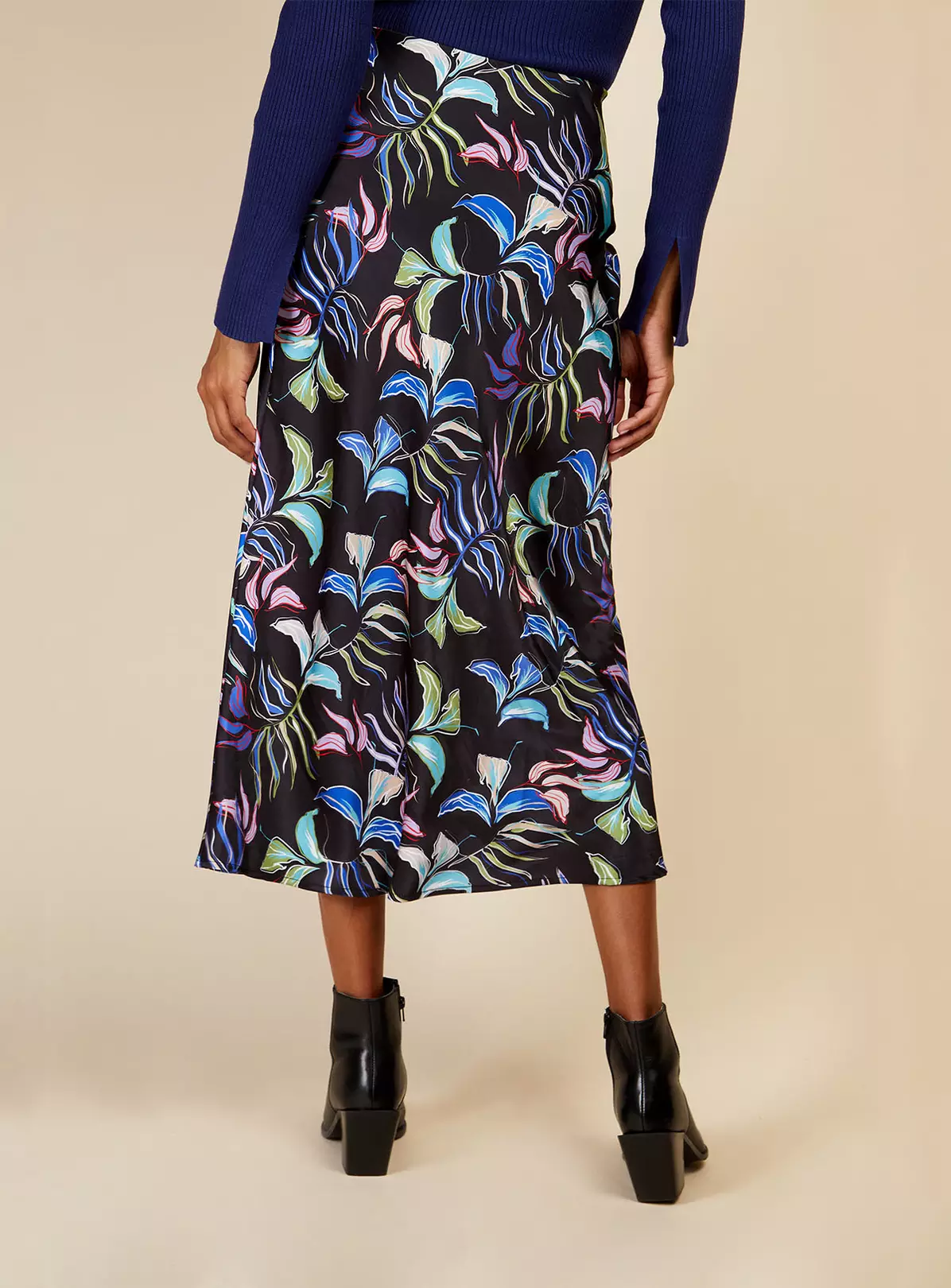 VOGUE WILLIAMS Leaf Midi Skirt 14 2 VOGUE WILLIAMS Leaf Midi Skirt 14 - Image 2