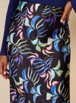 VOGUE WILLIAMS Leaf Midi Skirt 14 8 VOGUE WILLIAMS Leaf Midi Skirt 14 -Fit In Dress Sales tuc144060643 Multi20Coloured R Z006A