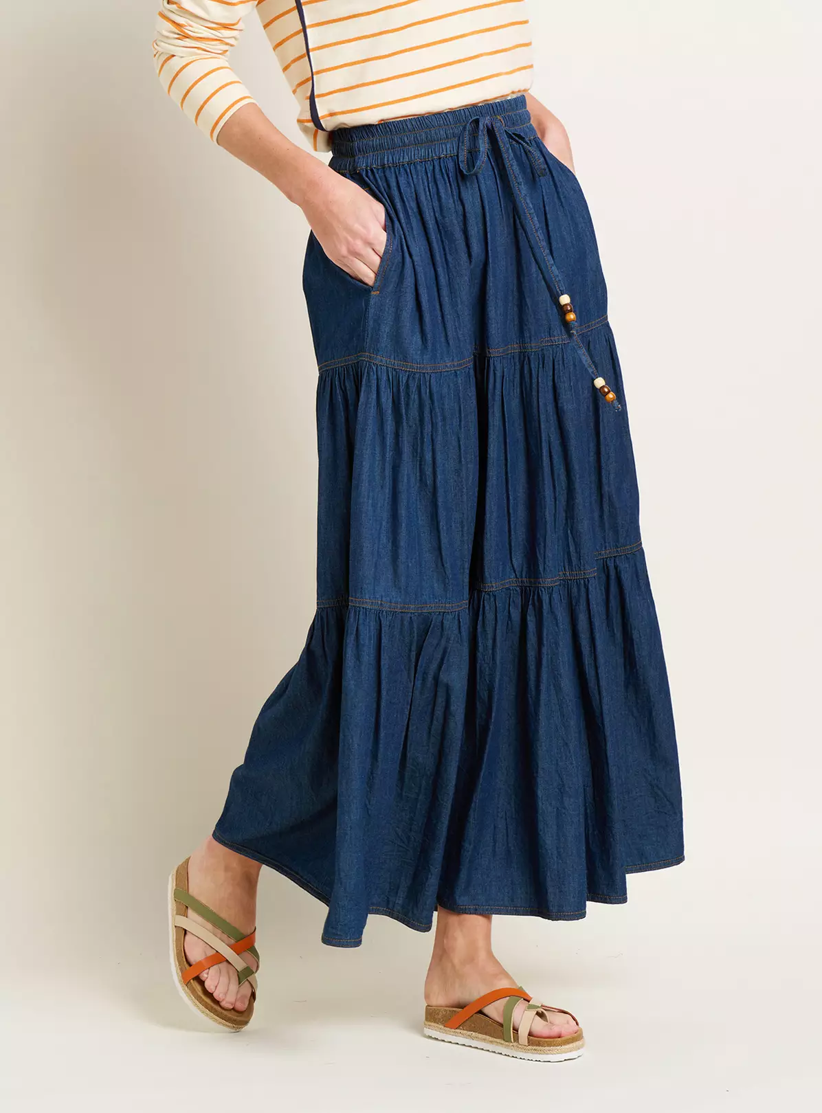 BRAKEBURN Denim Maxi Skirt 16 2 BRAKEBURN Denim Maxi Skirt 16 - Image 2
