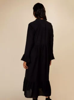 VOGUE WILLIAMS Black Texture Midaxi 18 8 VOGUE WILLIAMS Black Texture Midaxi 18 -Fit In Dress Sales tuc144064185 Black R Z004A