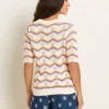 BRAKEBURN Rainbow Wave Knitted Tee 20