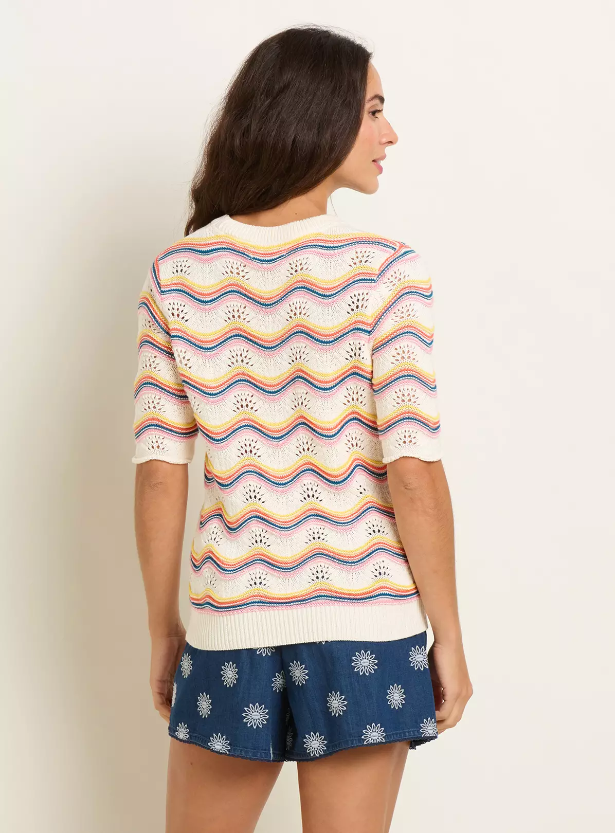 BRAKEBURN Rainbow Wave Knitted Tee 20 1 BRAKEBURN Rainbow Wave Knitted Tee 20