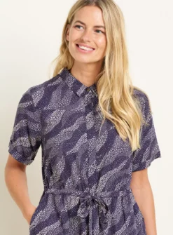 BRAKEBURN Flowing Dots Shirt Dress 18