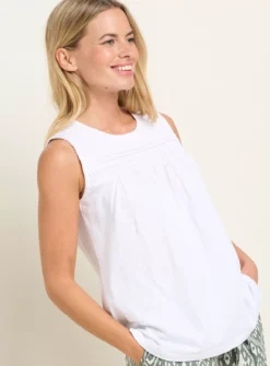 BRAKEBURN Hazel Vest 14 -Fit In Dress Sales tuc144103789 White R Z003A