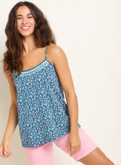 BRAKEBURN Brushed Camo Camisole 18 7 BRAKEBURN Brushed Camo Camisole 18 -Fit In Dress Sales tuc144110604 Blue R Z005A