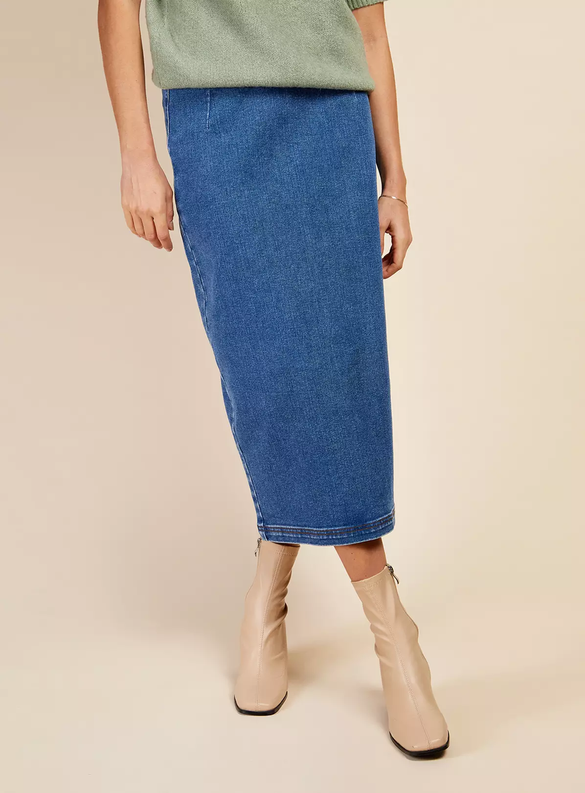 VOGUE WILLIAMS Denim Midi Skirt 18 4 VOGUE WILLIAMS Denim Midi Skirt 18 - Image 4