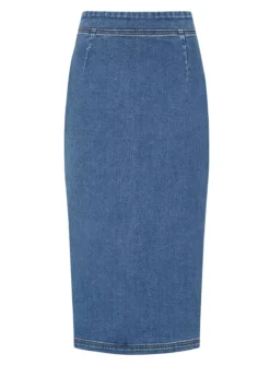 VOGUE WILLIAMS Denim Midi Skirt 10 9 VOGUE WILLIAMS Denim Midi Skirt 10 -Fit In Dress Sales tuc144112829 Blue R Z003A
