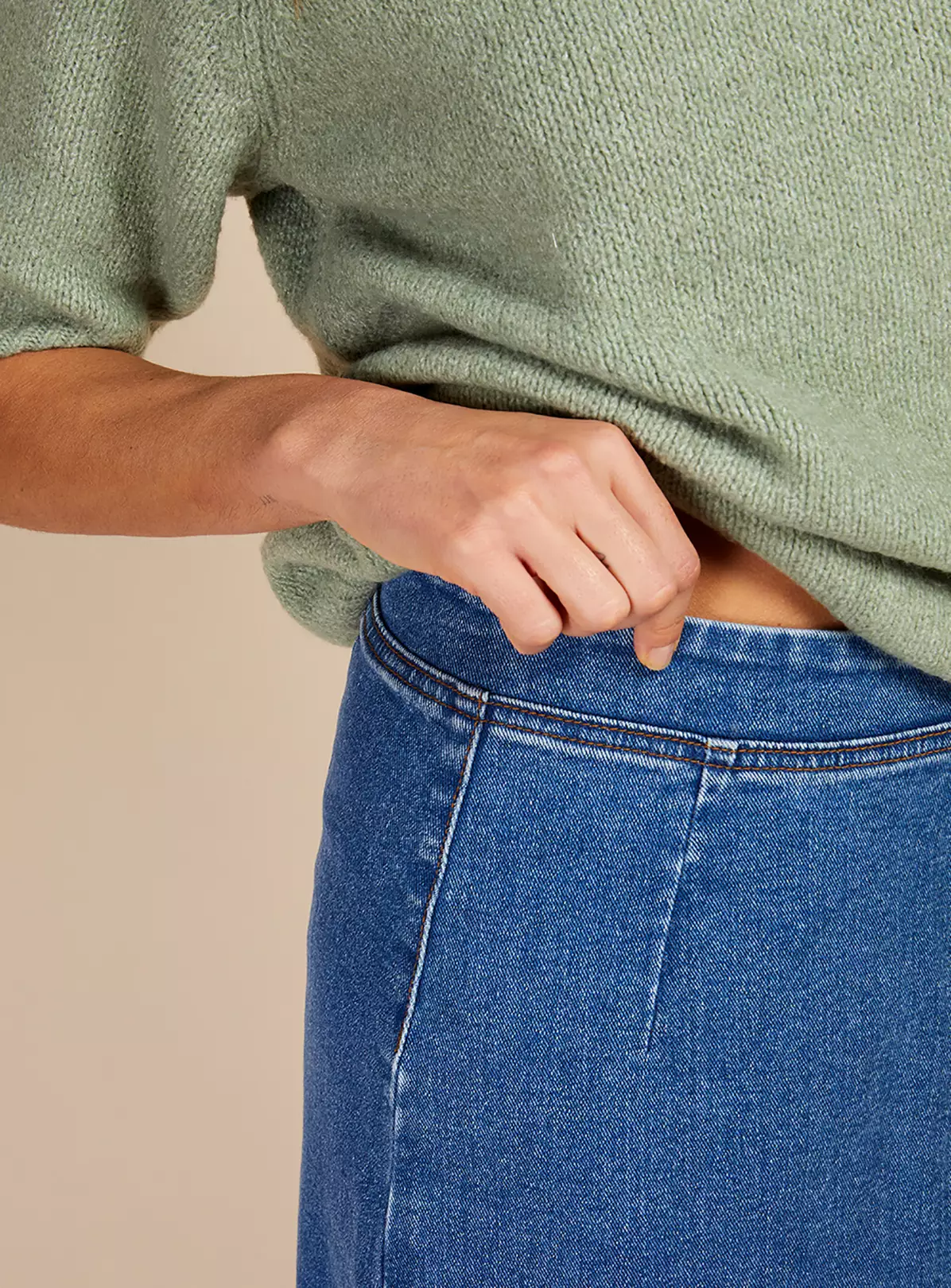 VOGUE WILLIAMS Denim Midi Skirt 10 1 VOGUE WILLIAMS Denim Midi Skirt 10