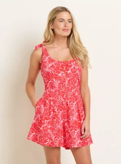 BRAKEBURN Josie Playsuit 12 6 BRAKEBURN Josie Playsuit 12 -Fit In Dress Sales tuc144117478 Red R Z001A
