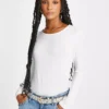 Modal White Long Sleeve Top 16