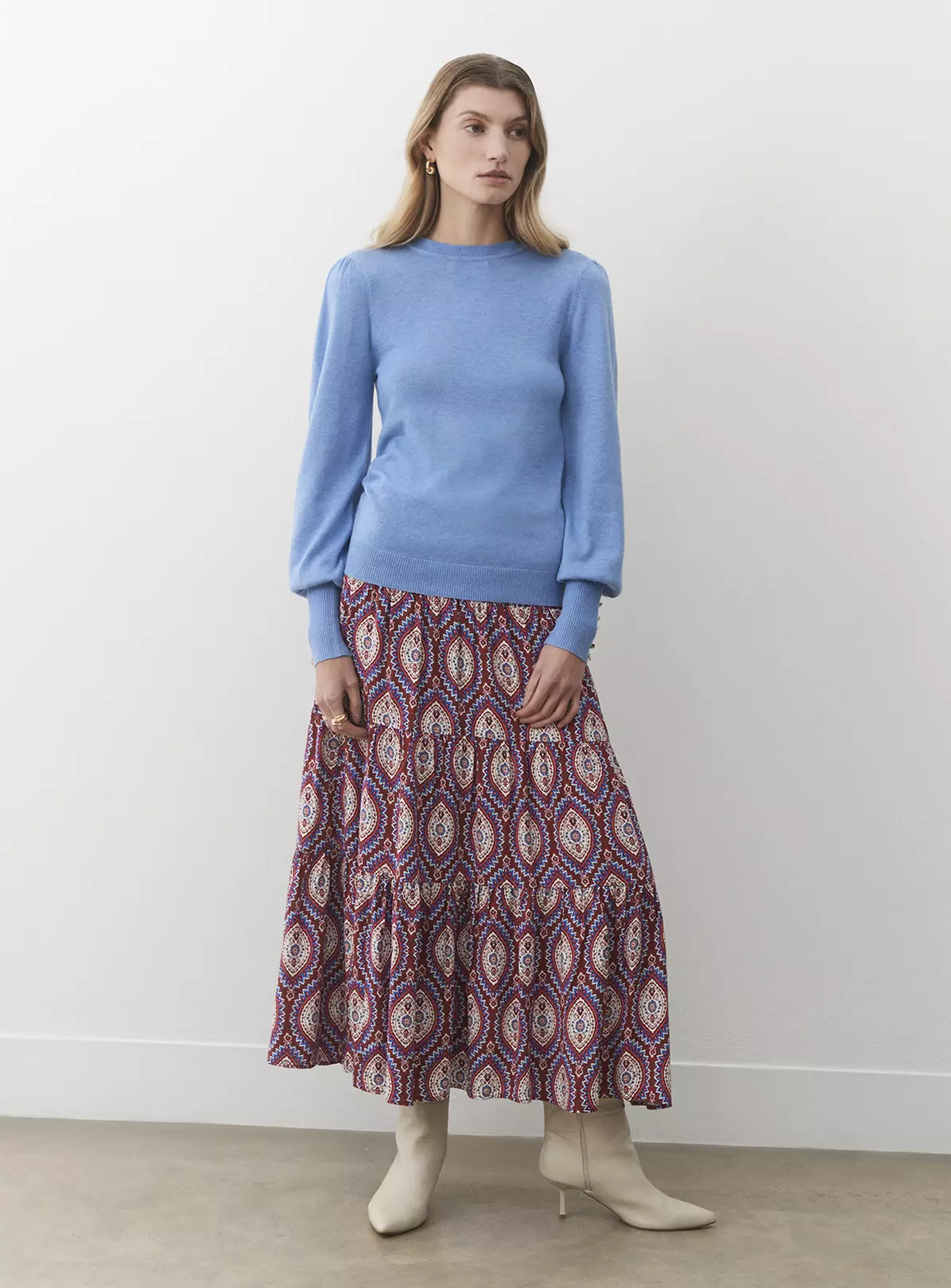 FINERY Pink Paisley Daniela Skirt 18 3 FINERY Pink Paisley Daniela Skirt 18 - Image 3