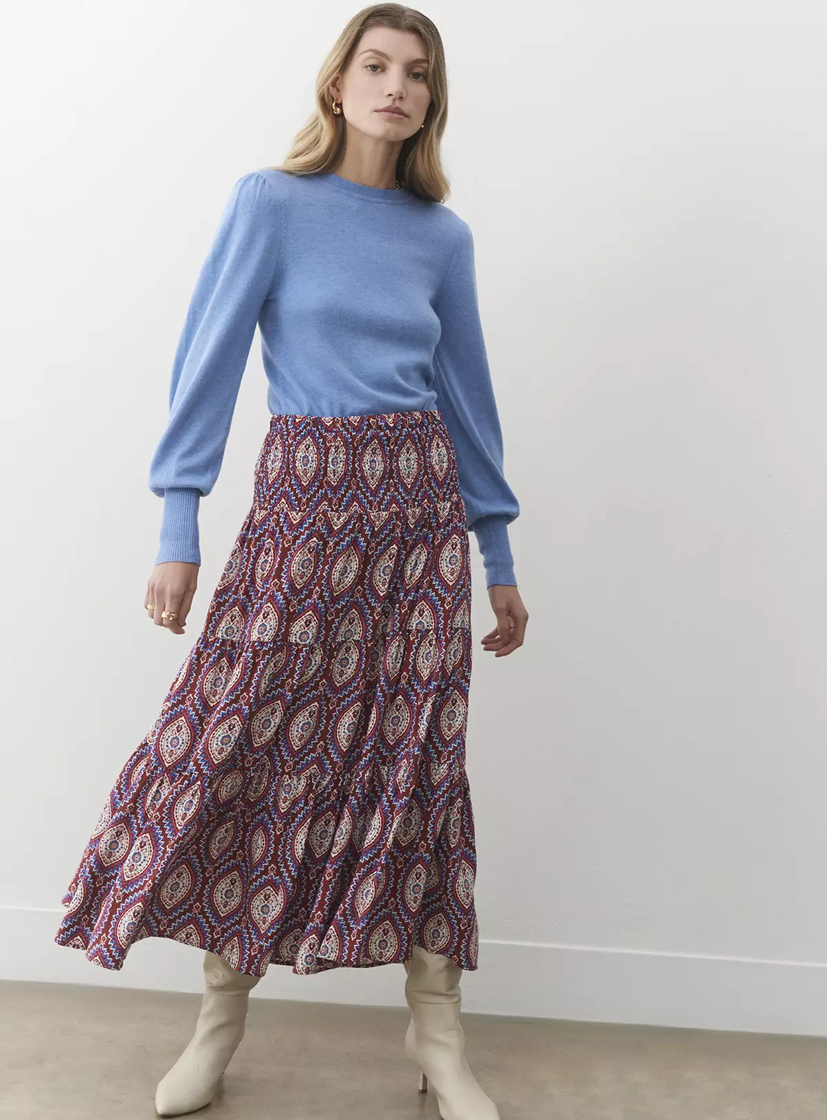 FINERY Pink Paisley Daniela Skirt 18 1 FINERY Pink Paisley Daniela Skirt 18