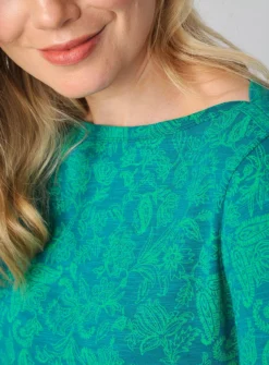 BURGS Carey Womens Boat Neck Ls Tee - Green 14 8 BURGS Carey Womens Boat Neck Ls Tee - Green 14 -Fit In Dress Sales tuc144145487 Green R Z003A