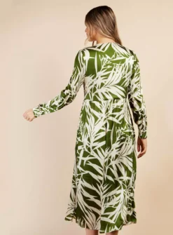 VOGUE WILLIAMS Green Print Midaxi 14 7 VOGUE WILLIAMS Green Print Midaxi 14 -Fit In Dress Sales tuc144154412 Green R Z004A