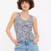 Mono Space Dye Ribbed Vest Top 22