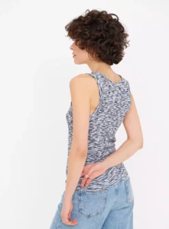 Mono Space Dye Ribbed Vest Top 22 6 Mono Space Dye Ribbed Vest Top 22 -Fit In Dress Sales tuc144163052 Multi20Coloured R Z004A