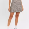 Monochrome Dogtooth Mini Skirt12