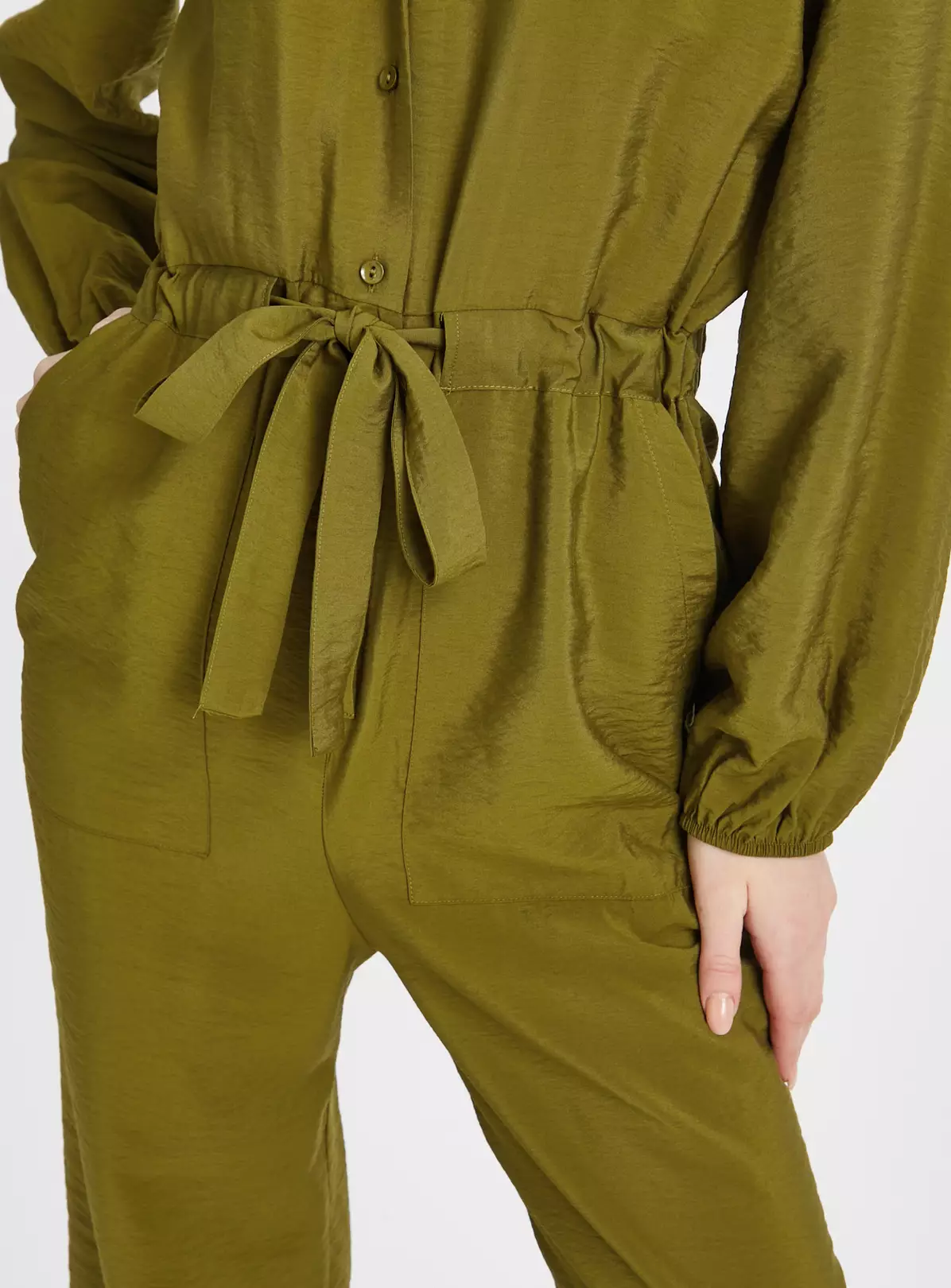 Khaki Utility Jumpsuit 10 2 Khaki Utility Jumpsuit 10 - Image 2