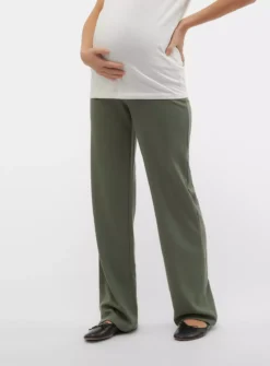 MAMALICIOUS Rina Straight Jersey Pant XL -Fit In Dress Sales tuc144193471 Green R Z002A