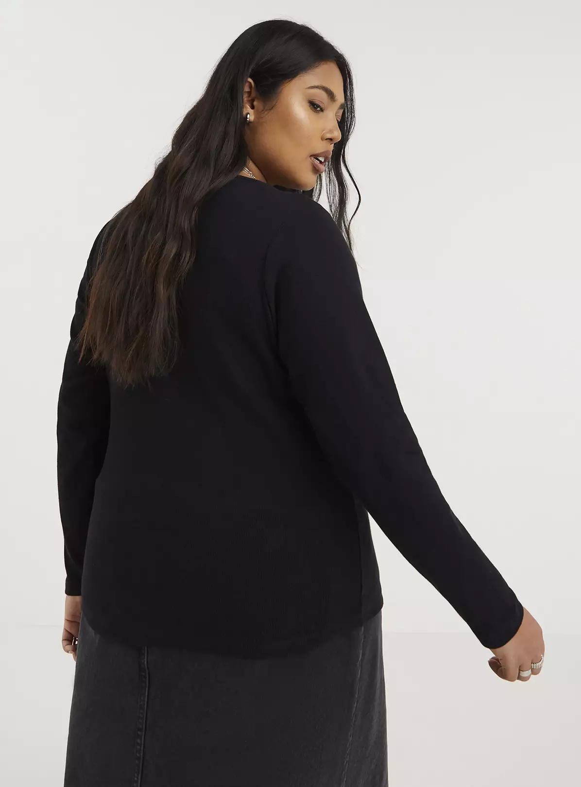 SIMPLY BE Cut Out Ribbed Top 16 2 SIMPLY BE Cut Out Ribbed Top 16 - Image 2