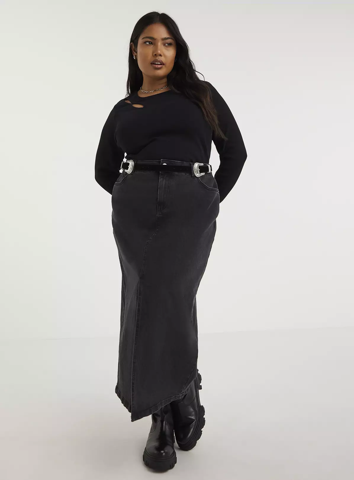 SIMPLY BE Cut Out Ribbed Top 16 4 SIMPLY BE Cut Out Ribbed Top 16 - Image 4