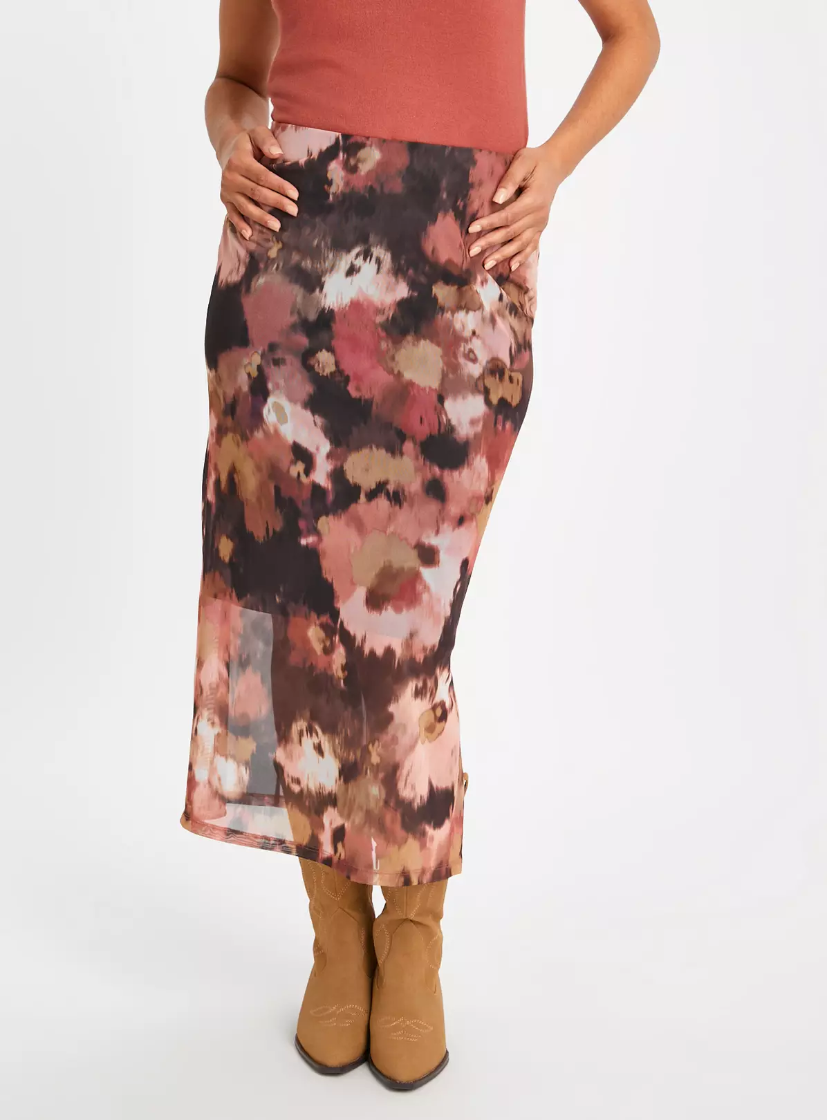 Abstract Stroke Mesh Midaxi Skirt 14 3 Abstract Stroke Mesh Midaxi Skirt 14 - Image 3