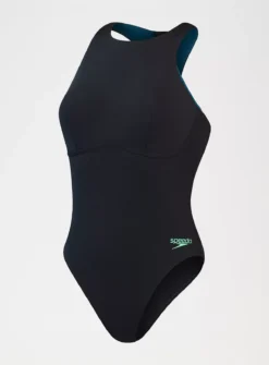 SPEEDO Womens Racer Zip Swimsuit With Integrated Swim Bra 12 6 SPEEDO Womens Racer Zip Swimsuit With Integrated Swim Bra 12 -Fit In Dress Sales tuc144263213 Black R Z001A 1
