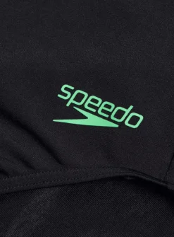 SPEEDO Womens Racer Zip Swimsuit With Integrated Swim Bra 12