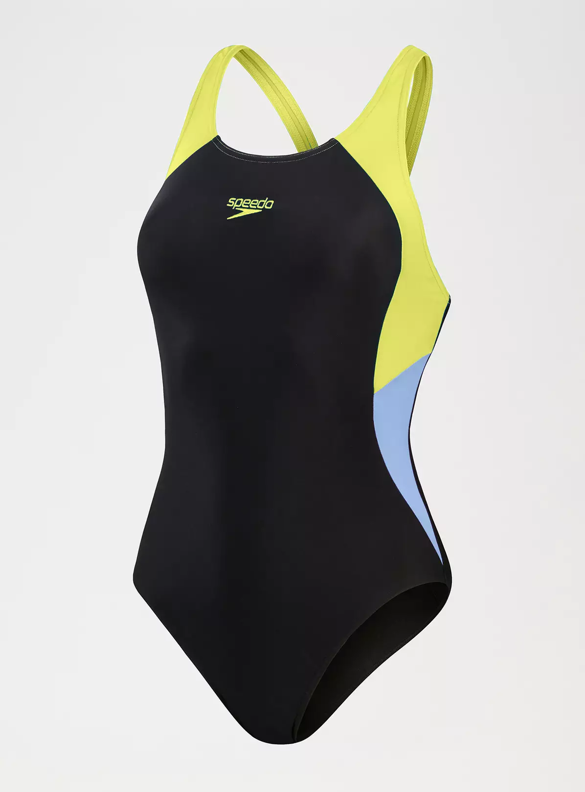 SPEEDO Womens Colourblock Splice Muscleback Swimsuit 14 1 SPEEDO Womens Colourblock Splice Muscleback Swimsuit 14